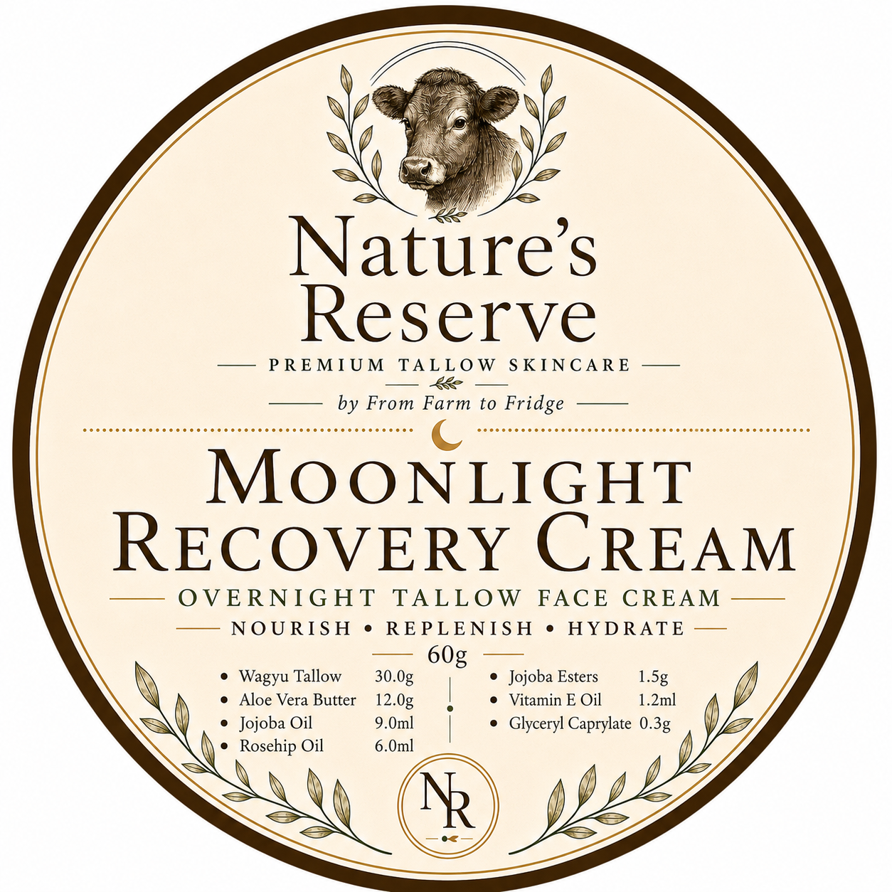 Moonlight Recovery Cream Overnight Tallow Face Cream
