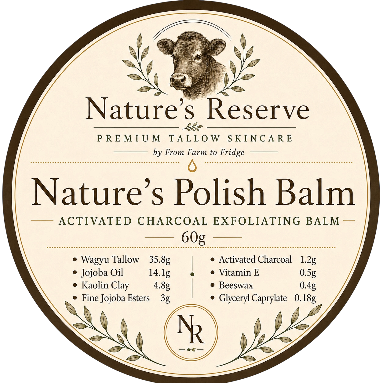 Nature's Polish Balm Activated Charcoal Exfoliating Balm