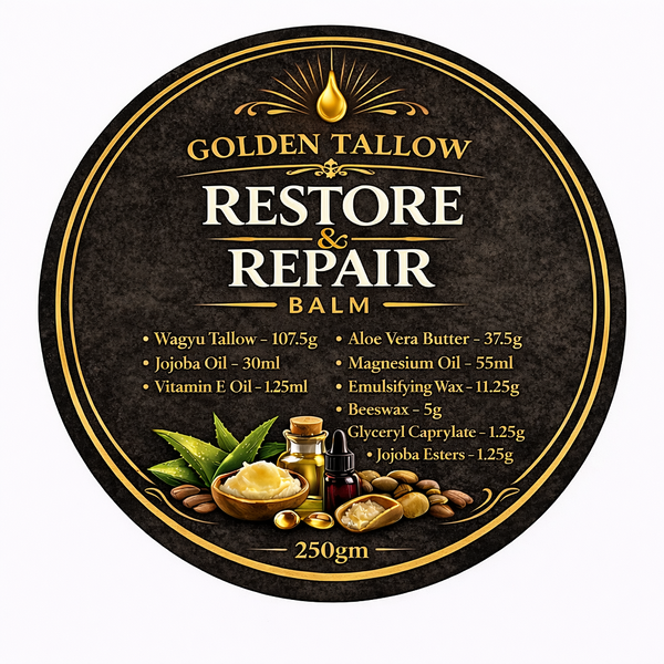 Wagyu Restore &  Repair Magnesium Balm -Lime — 250g | Targeted Relief &amp; Skin Repair