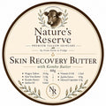 The Beef Bus Skin Recovery Butter label featuring Wagyu tallow and Kombo butter for restorative skincare.